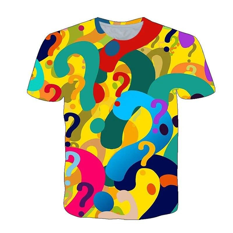 Fun Question Mark T Shirt For  - 3D Printing Questions ulasan dan harga