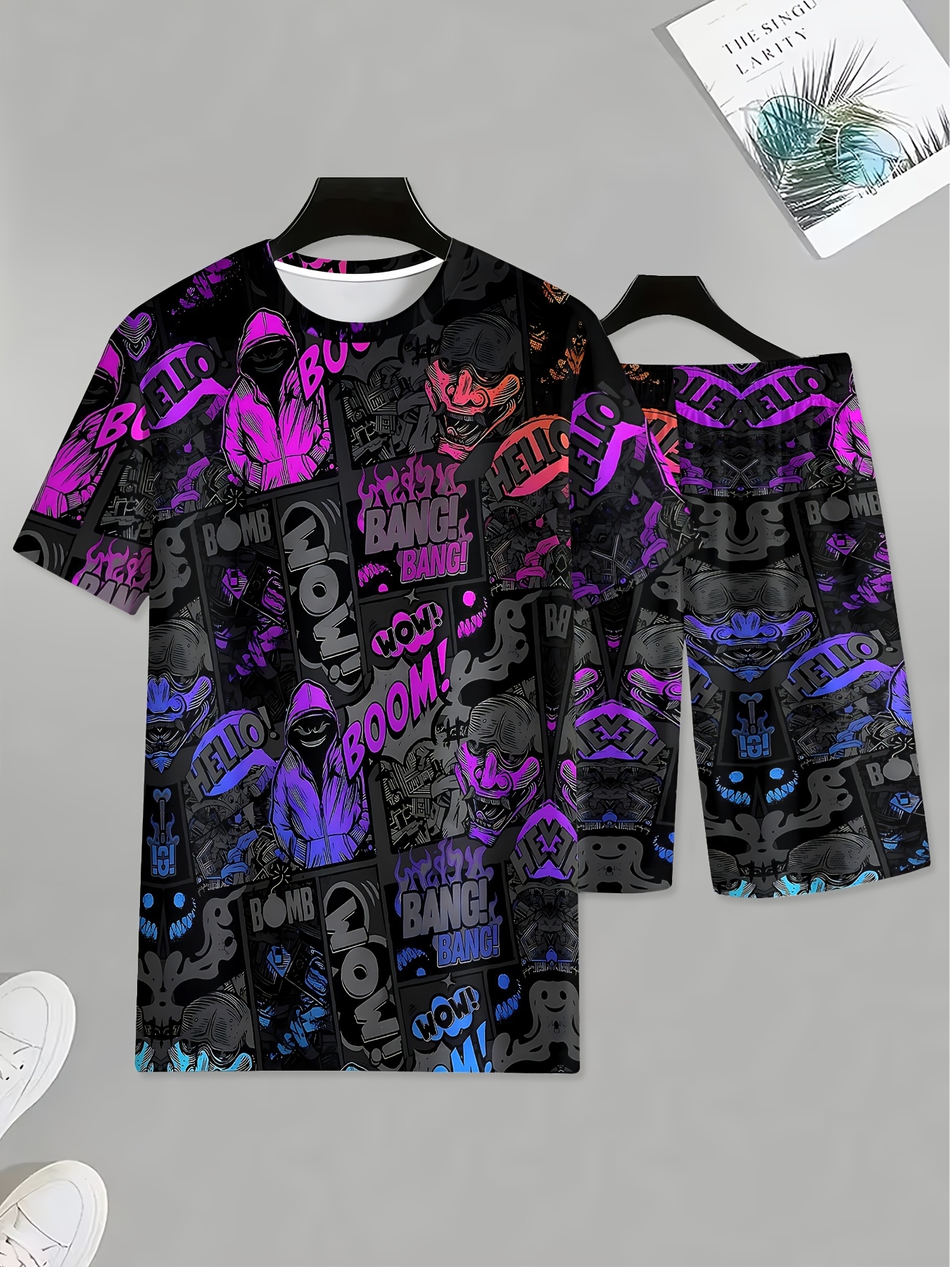 2026 Summer New Men's Short-Sl - 3D Printing Designing ulasan dan harga