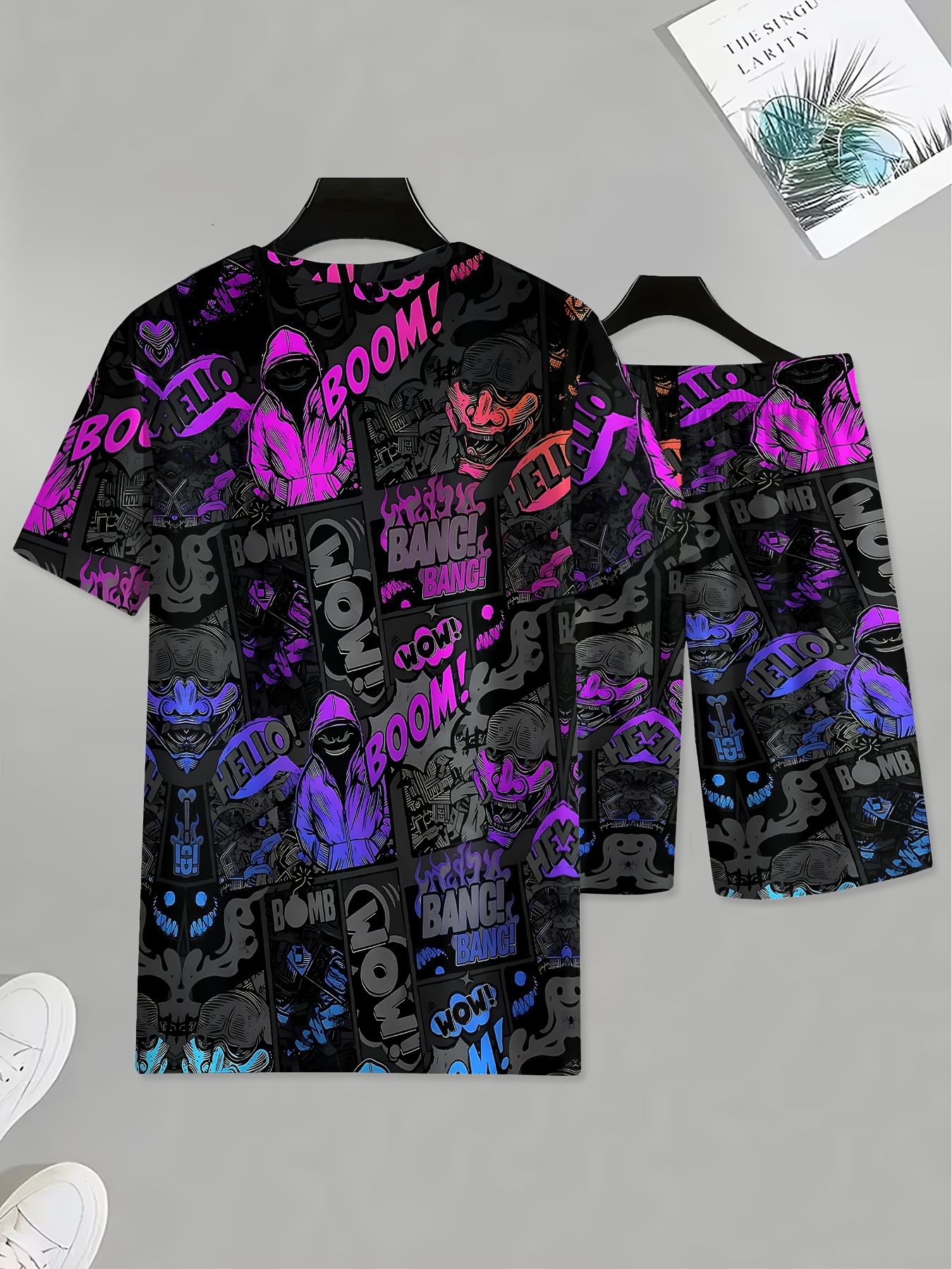 2026 Summer New Men's Short-Sl - 3D Printing Designing ulasan dan harga