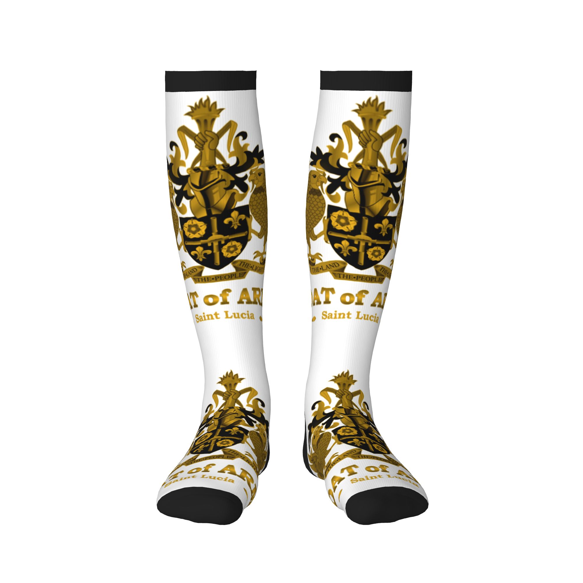 Funny St Lucia Coat of Arms Go - 3D Printing Gold ulasan dan harga