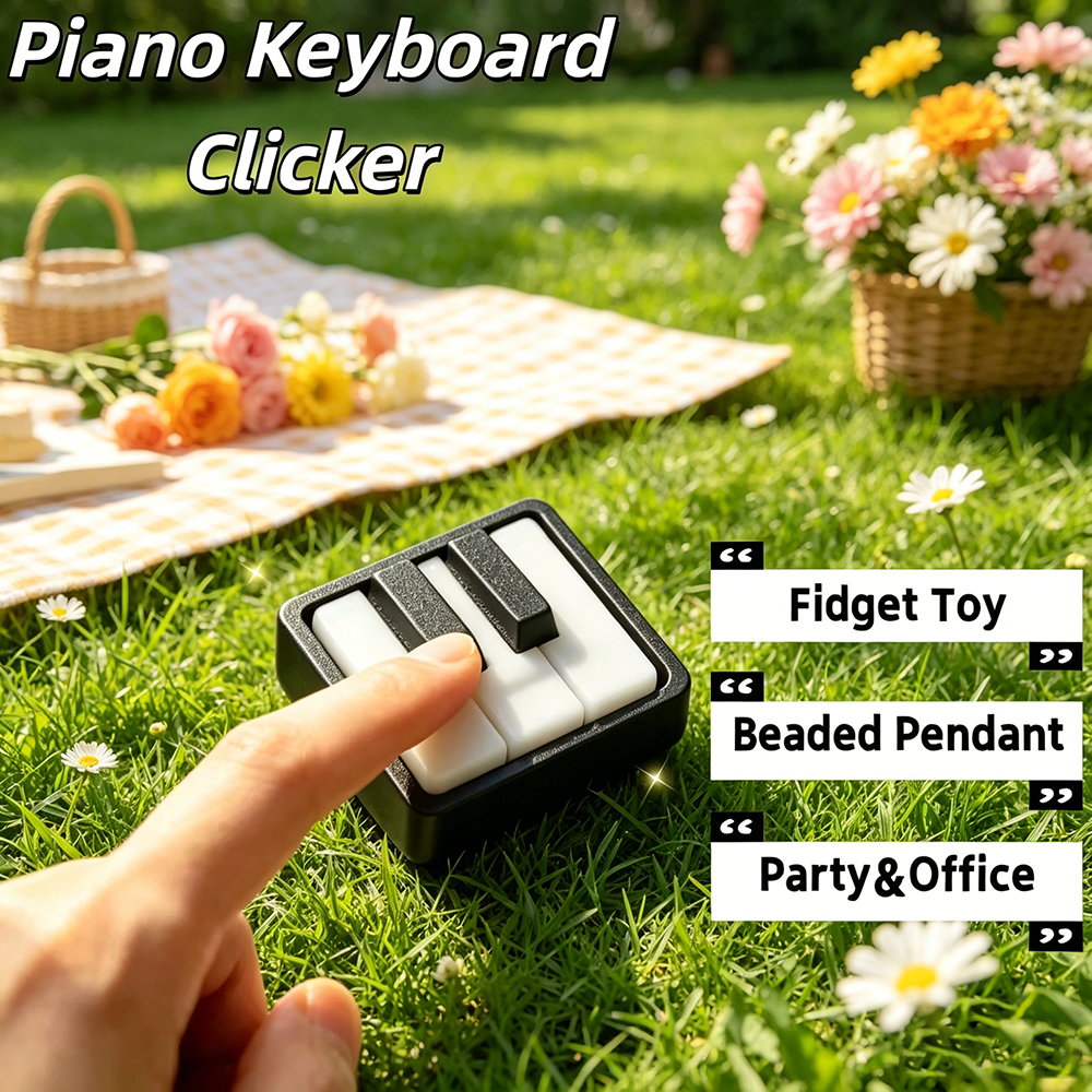 Mini Piano Keyboard Clicker 3D - 3D Printing Fidget Toys ulasan dan harga