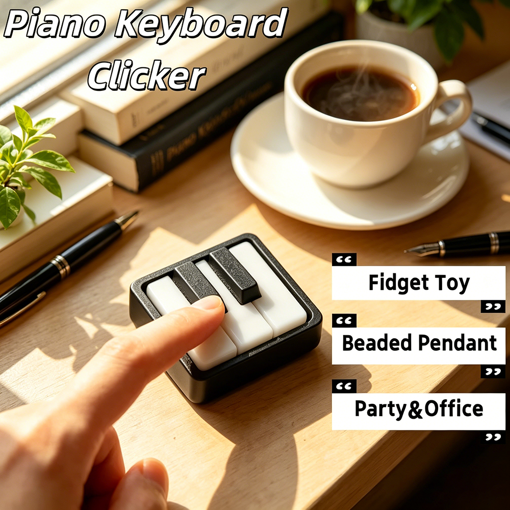 Mini Piano Keyboard Clicker 3D - 3D Printing Fidget Toys ulasan dan harga