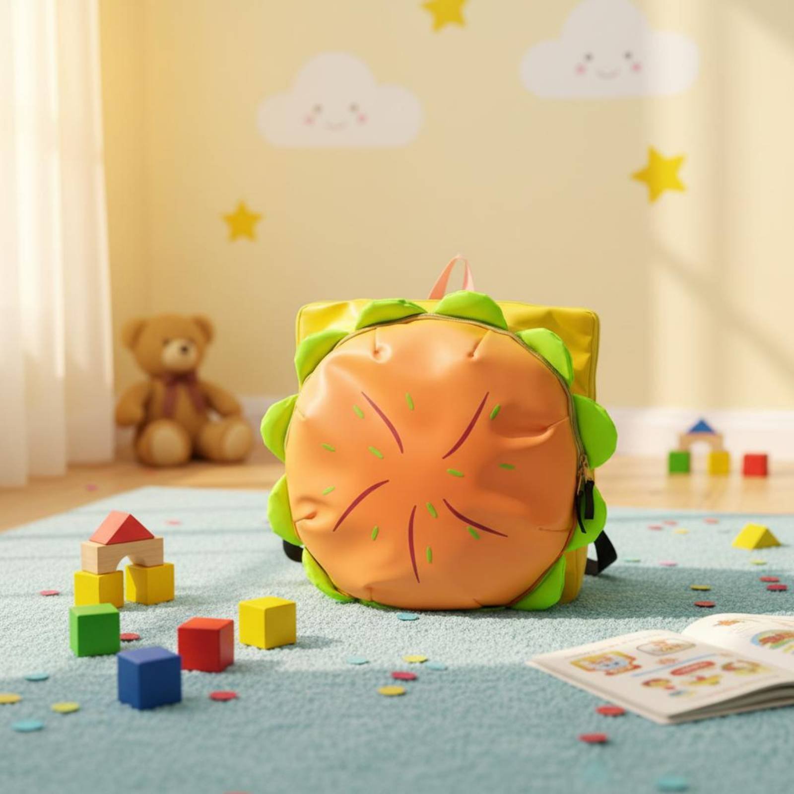 Hamburger Backpack Cute Cartoo - 3D Printing Designing ulasan dan harga