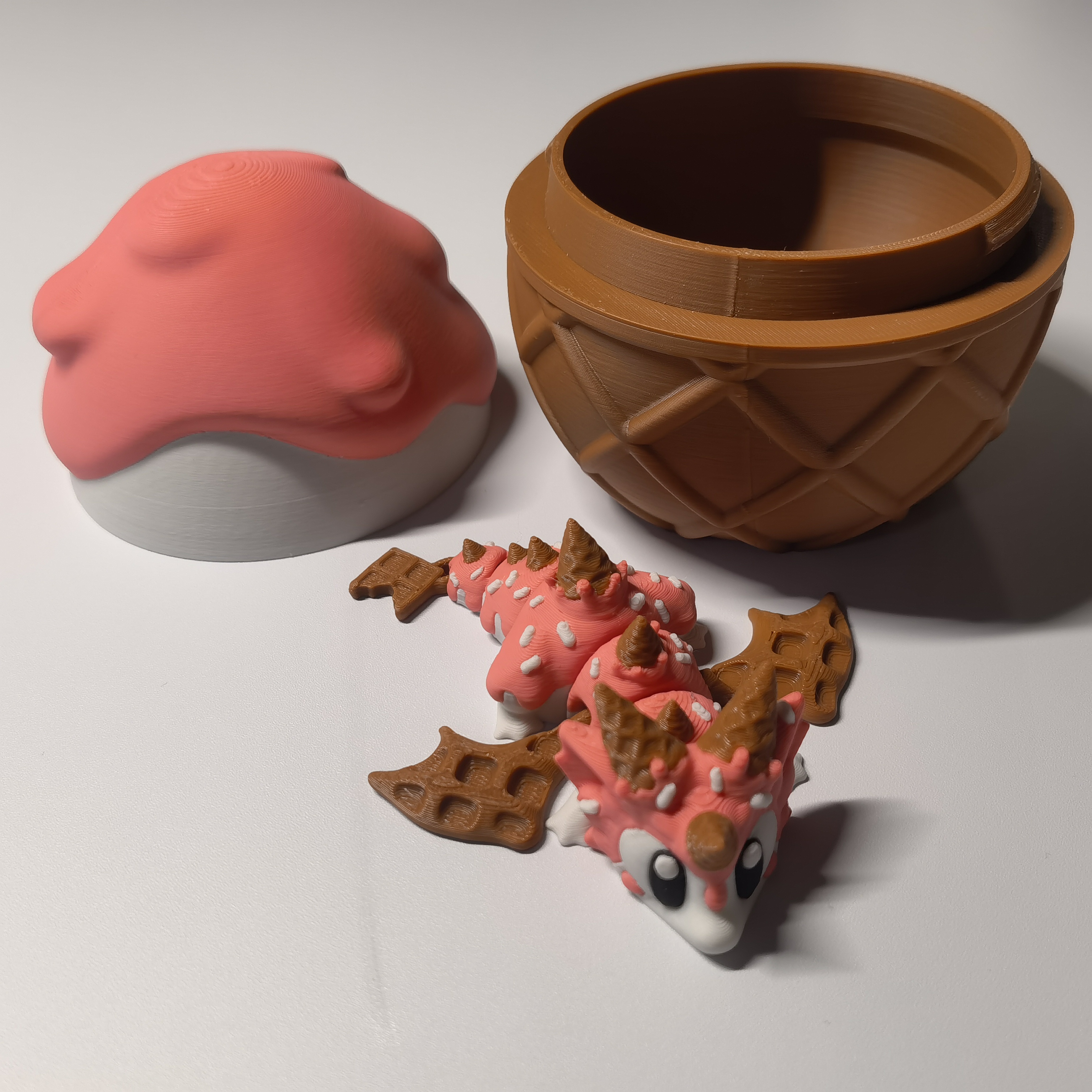 Cute 3D Printed Dragon Egg & D - 3D Printing Fidget Toys ulasan dan harga