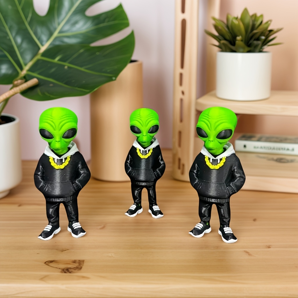 1 Piece Green Alien Figure wit - 3D Printing Drawing ulasan dan harga